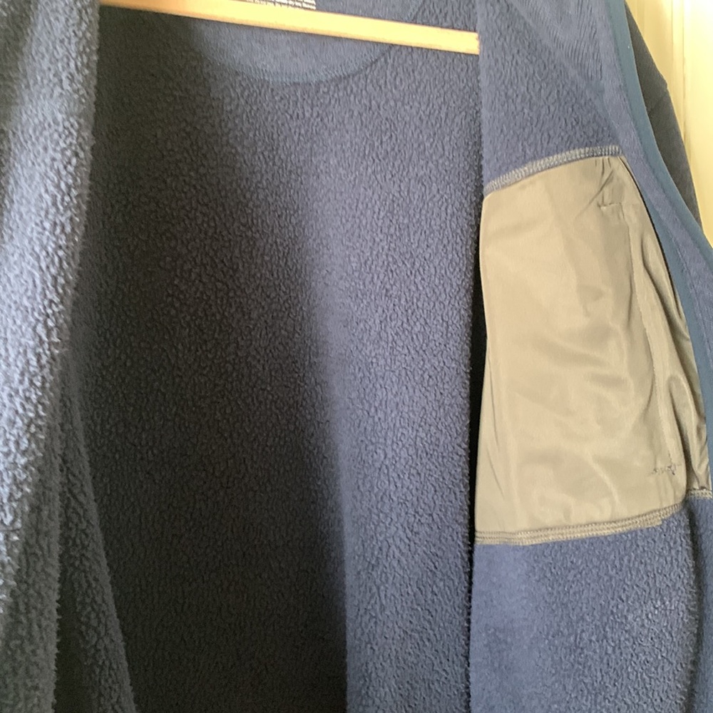 LL Bean Sweater Fleece Blue Size XXL Tall - Picture 6 of 9